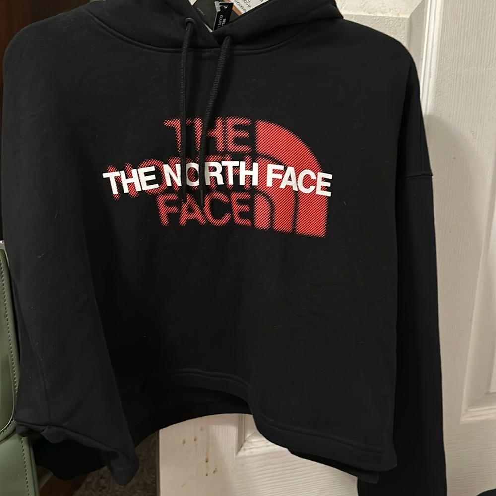 North face ladies hoodie cropped